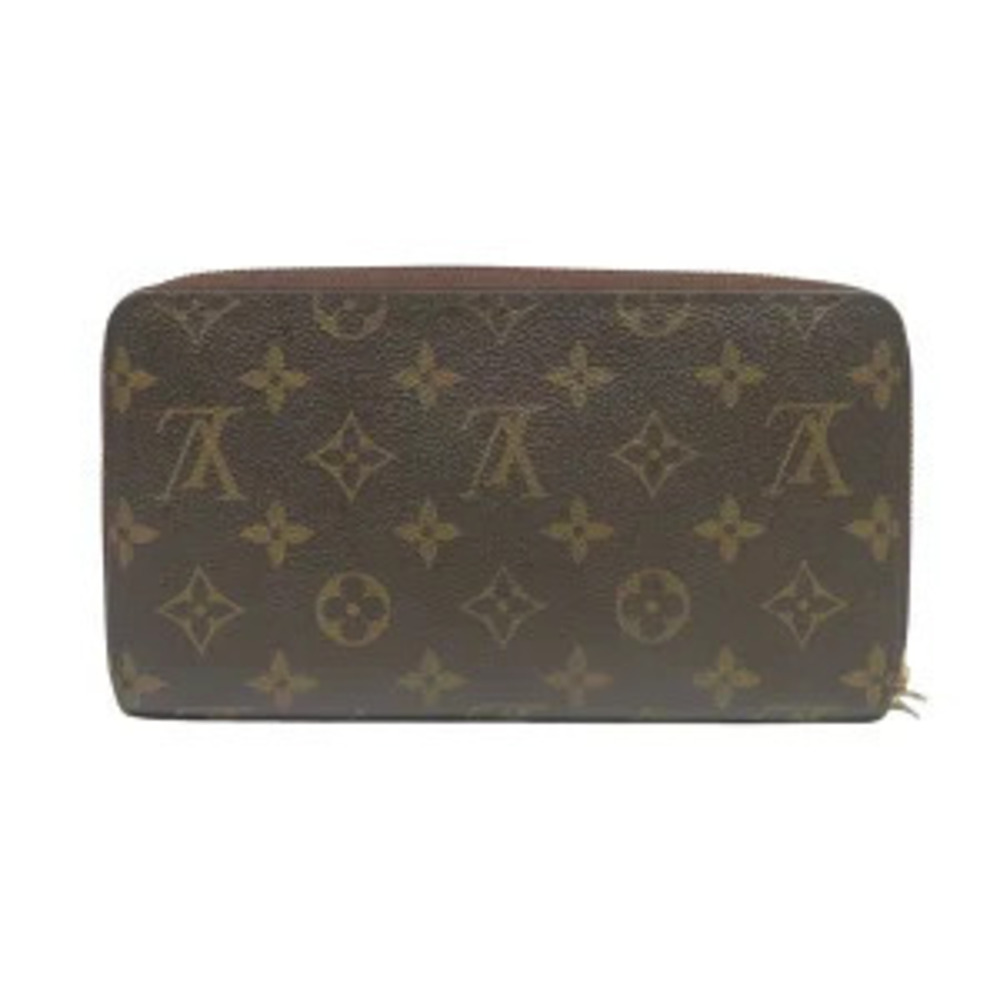 Louis Vuitton Organizer Round Zippy Zipper Monogram Wallet Brown